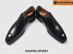 Size 41 giày da màu đen oxford nam wholecut OFVE01 003