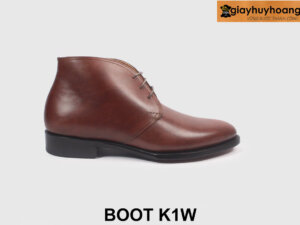 Giày da cổ thấp nam nâu sáng Chukka Boot K1W 001