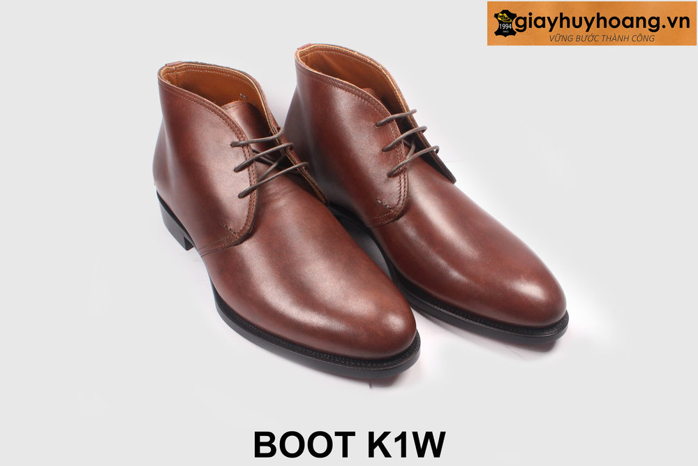ban-giay-chukka-boot-nam-co-thap-giayhuyhoang-k1w-3 Giày da cổ thấp nam nâu sáng Chukka Boot K1W 004