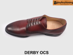 Giày tây nam patina đỏ đô derby nam đẹp OCS 005