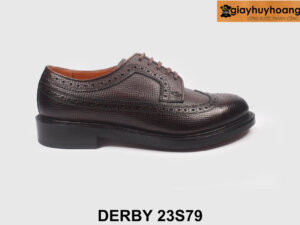 Giày da derby nam Wingtips chính hãng nâu Derby 23S79 001
