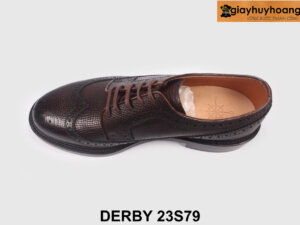 Giày da derby nam Wingtips chính hãng nâu Derby 23S79 005