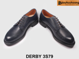 Giày da nam mũi tròn phối quần jeans đẹp Derby 3S79 004