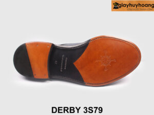 Giày da nam mũi tròn phối quần jeans đẹp Derby 3S79 002