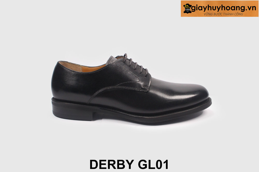 ban-giay-da-derby-nam-mau-den-giayhuyhoang-gl01-1 Giày da nam size 37 nhỏ chính hãng Derby GL01 001