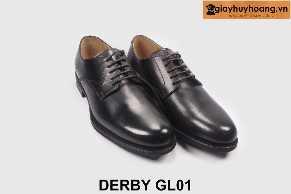 ban-giay-da-derby-nam-mau-den-giayhuyhoang-gl01-3 Giày da nam size 37 nhỏ chính hãng Derby GL01 005
