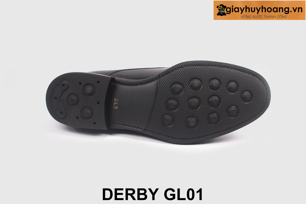 ban-giay-da-derby-nam-mau-den-giayhuyhoang-gl01-6 Giày da nam size 37 nhỏ chính hãng Derby GL01 002