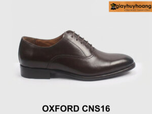 Giày da oxford nam nâu mũi trơn CNS16 001