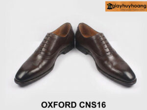 Giày da oxford nam nâu mũi trơn CNS16 003