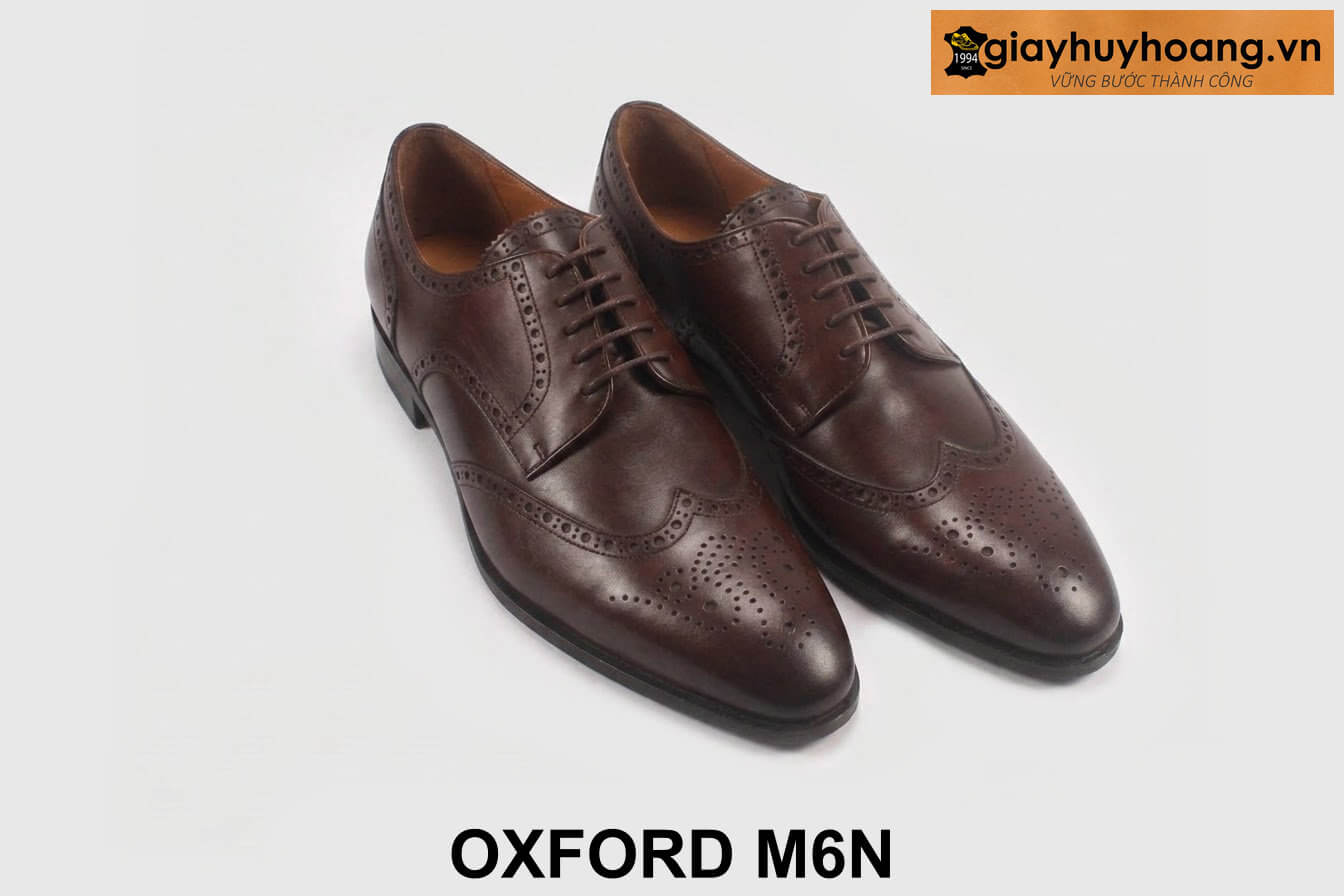 ban-giay-da-nam-cao-cap-oxford-htm54-nau-1 Giày derby nam thiết kế đục lỗ cánh chim M6N nâu 004