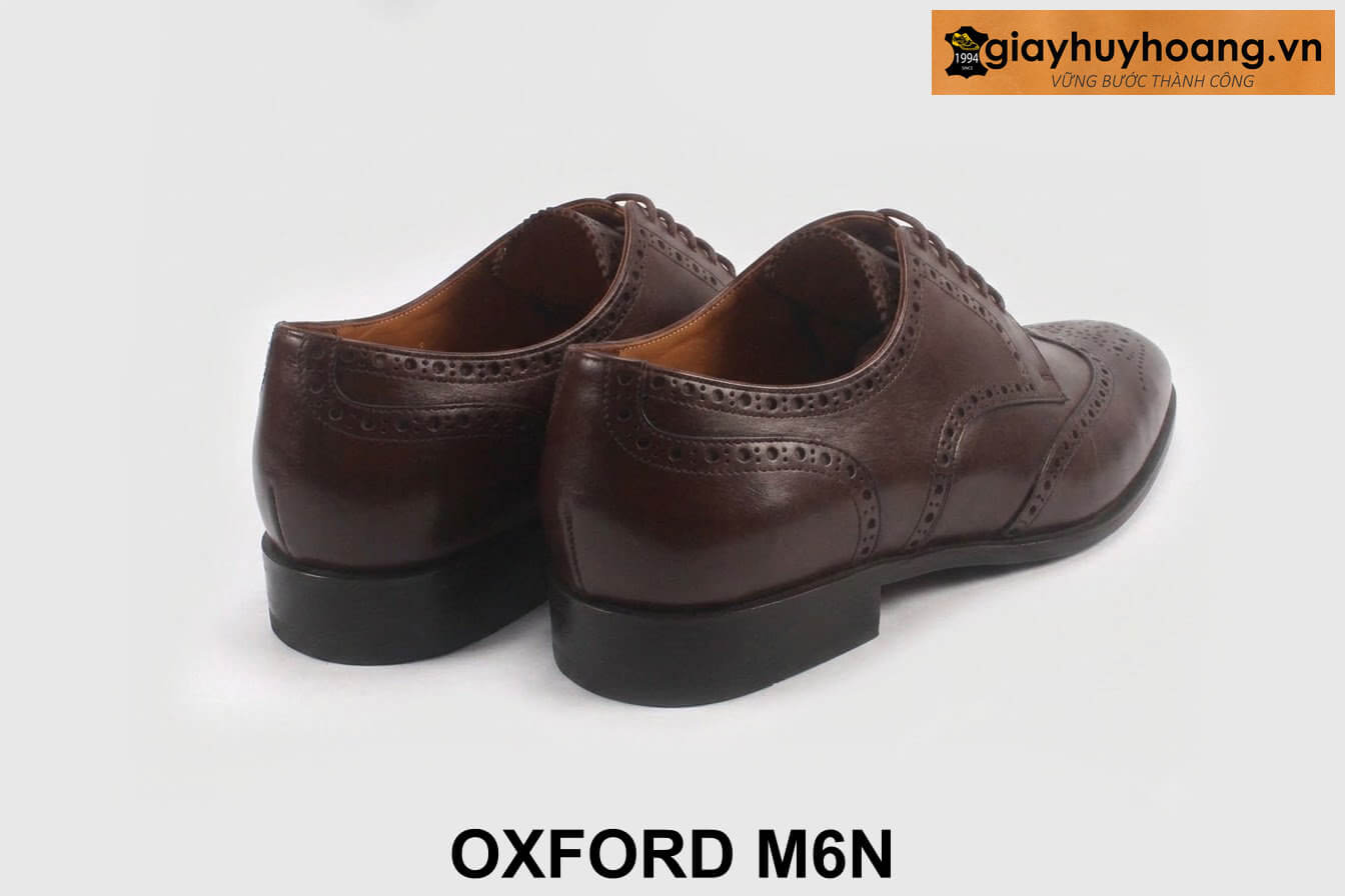 ban-giay-da-nam-cao-cap-oxford-htm54-nau-3 Giày derby nam thiết kế đục lỗ cánh chim M6N nâu 002