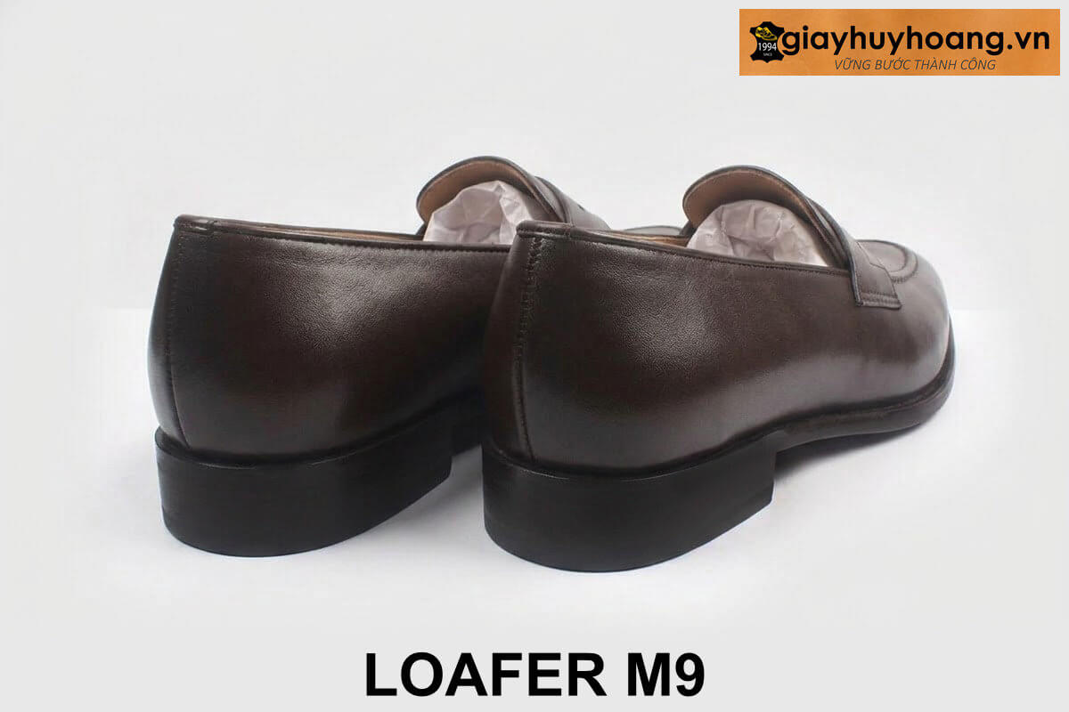 ban-giay-luoi-nam-cao-cap-loafer-m9-nau-2 Giày lười nam màu nâu công sở chính hãng Loafer M9 004