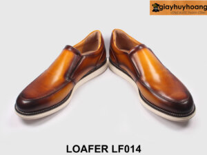 Giày lười da nam thể thao cao cấp màu bò Loafer LF014 003
