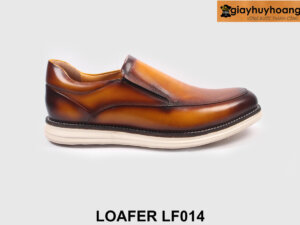 Giày lười da nam thể thao cao cấp màu bò Loafer LF014 001