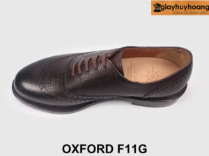 Giày tây công sở oxford nam mũi tròn màu nâu F11G 005