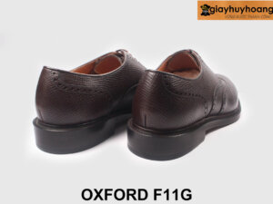 Giày tây công sở oxford nam mũi tròn màu nâu F11G 002