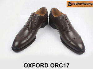 Giày tây thời trang nam Oxford nâu sang trọng ORC17 004
