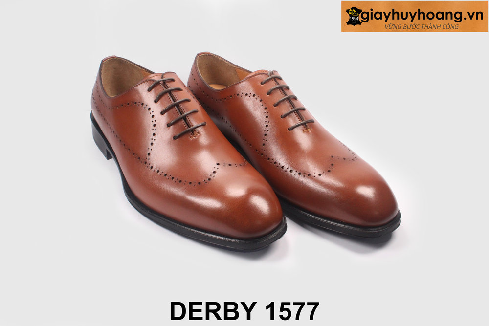ban-giay-tay-nam-cong-so-thu-cong-derby-1577-9 Giày da nam phong cách chính hãng Derby 1577 004