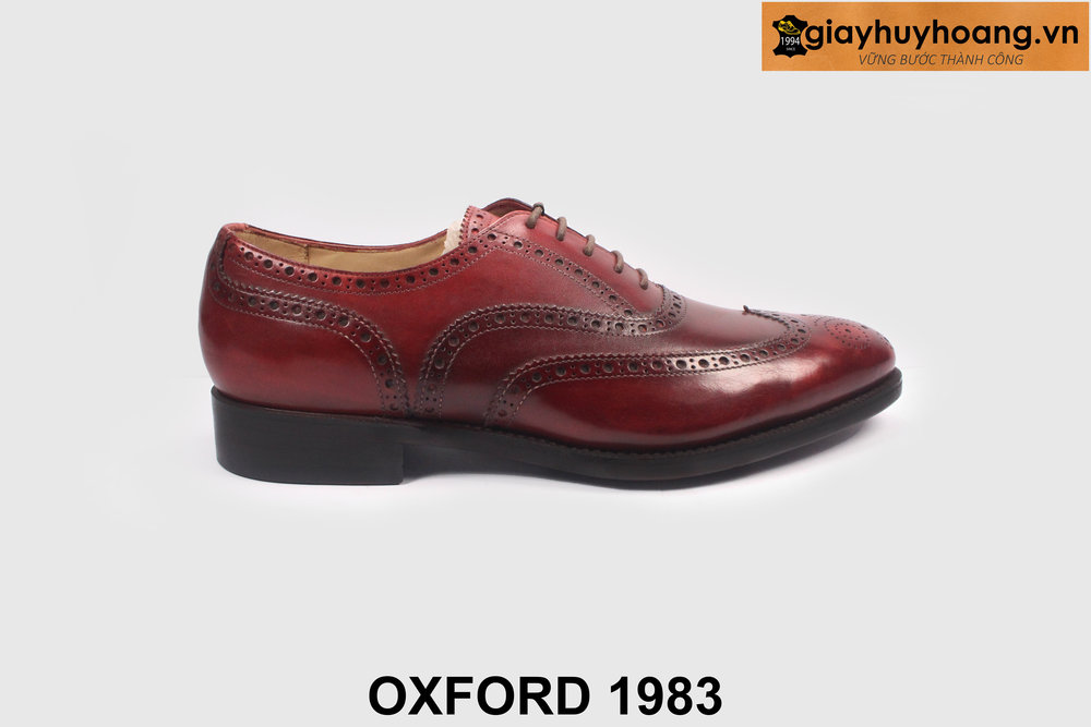 ban-giay-tay-nam-cong-so-thu-cong-oxford-1983-1 Giày tây oxford màu đỏ đô Wingtips cao cấp 1983 001