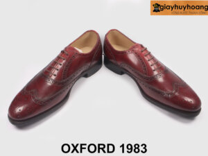 Giày tây oxford màu đỏ đô Wingtips cao cấp 1983 004