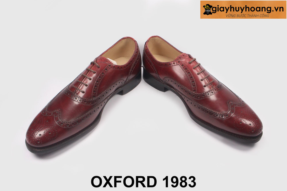 ban-giay-tay-nam-cong-so-thu-cong-oxford-1983-4 Giày tây oxford màu đỏ đô Wingtips cao cấp 1983 004
