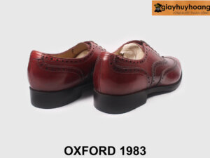 Giày tây oxford màu đỏ đô Wingtips cao cấp 1983 003