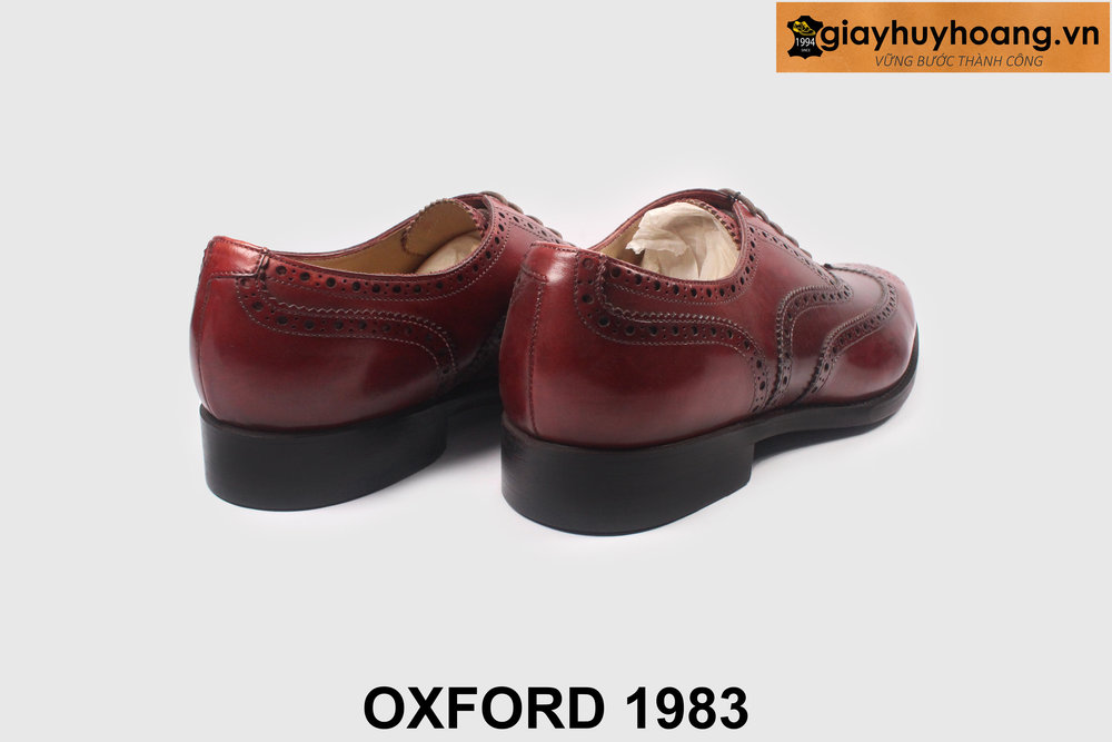 ban-giay-tay-nam-cong-so-thu-cong-oxford-1983-5 Giày tây oxford màu đỏ đô Wingtips cao cấp 1983 003