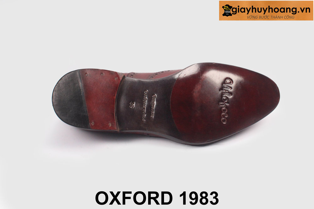 ban-giay-tay-nam-cong-so-thu-cong-oxford-1983-6 Giày tây oxford màu đỏ đô Wingtips cao cấp 1983 002