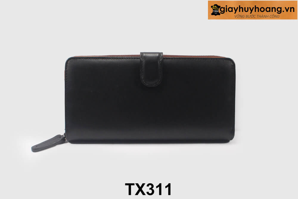 ban-vi-dai-cam-tay-nam-cao-cap-giayhuyhoangvn-tx311-1 Ví da nam dạng dài da bê con cao cấp TX311 001