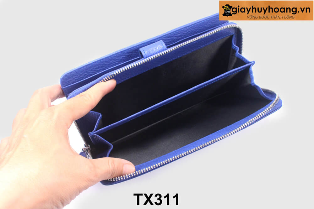 ban-vi-dai-cam-tay-nam-cao-cap-giayhuyhoangvn-tx311-6 Ví da nam dạng dài da bê con cao cấp TX311 002