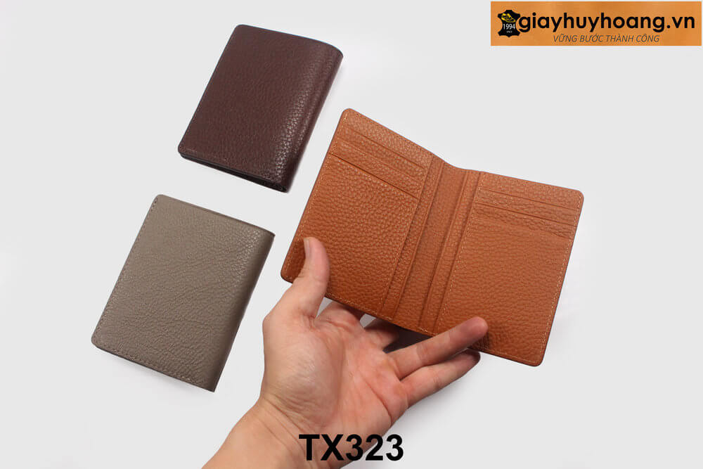 ban-vi-dung-tien-da-nam-cao-cap-giayhuyhoangvn-tx323-2 Ví đứng da bò dập vân nam cao cấp TX323 003