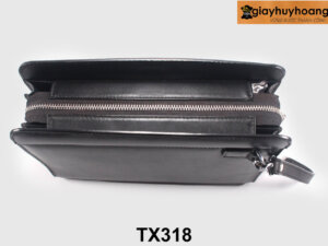 Túi ví clutch cầm tay màu đen tiện dụng cao cấp TX318 005