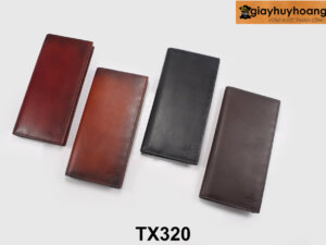 Ví dài da nam đựng tiền nhiều màu cao cấp TX320 001