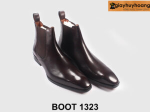 Giày da boot nam công sở chính hãng màu nâu oxford 1323 004