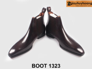 Giày da boot nam công sở chính hãng màu nâu oxford 1323 003