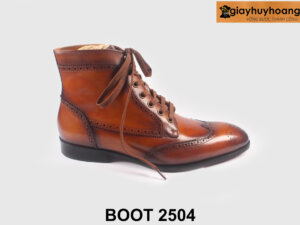 Giày boot nam buộc dây đậm chất phong cách 2504 001