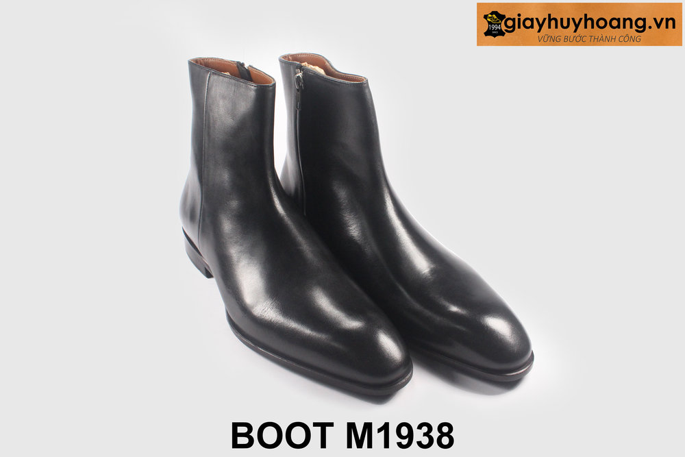 ban-giay-da-co-cao-nam-khoa-keo-boot-m1938-3 Giày da boot khóa kéo nam thời trang nam tính 1938 004