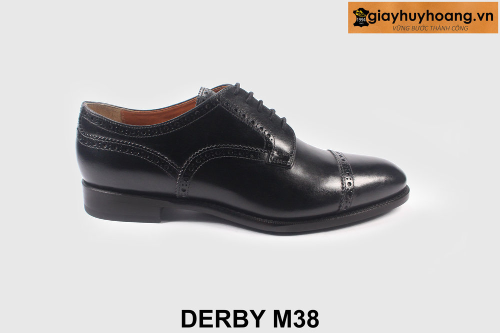 ban-giay-da-derby-nam-cao-cap-m38-tre-trung-giayhuyhoangvn-1 Giày da derby nam màu đen thời trang chính hãng M38 001