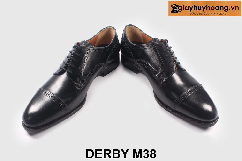 ban-giay-da-derby-nam-cao-cap-m38-tre-trung-giayhuyhoangvn-4 Giày da derby nam màu đen thời trang chính hãng M38 003
