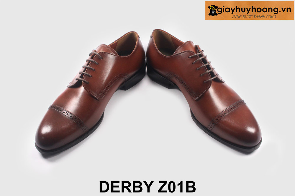 ban-giay-da-derby-z01b-tre-trung-giayhuyhoangvn-4 Giày da derby nam công sở đẹp bền bỉ Z01B 003