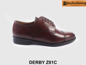 Giày da nam kiểu derby buộc dây da cao cấp Z01C 001
