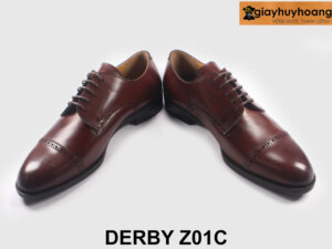 Giày da nam kiểu derby buộc dây da cao cấp Z01C 003