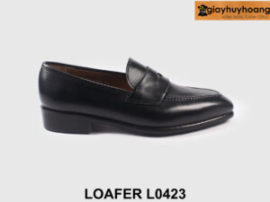 Giày lười nam đen làm việc văn phòng loafer L0423 001