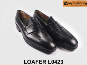 Giày lười nam đen làm việc văn phòng loafer L0423 003