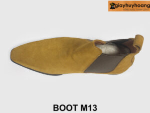 Giày da boot nam da lộn màu bò sáng M13 008