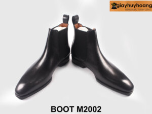 Giày da boot nam màu đen cao cấp thời trang M2002 003
