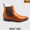 Size 38 giày da boot nam màu bò sáng tôn dáng 1942 001