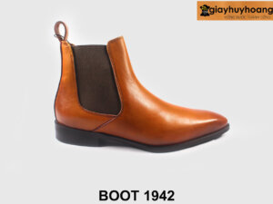 Size 38 giày da boot nam màu bò sáng tôn dáng 1942 001