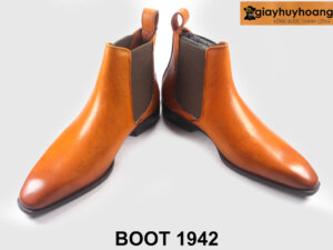 Size 38 giày da boot nam màu bò sáng tôn dáng 1942 003