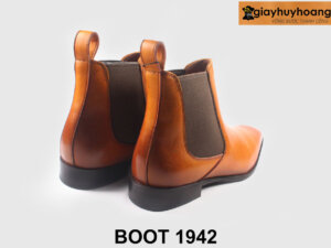 Size 38 giày da boot nam màu bò sáng tôn dáng 1942 002